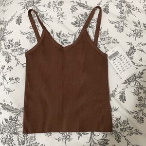 Brandy Melville Brown Crop Tank